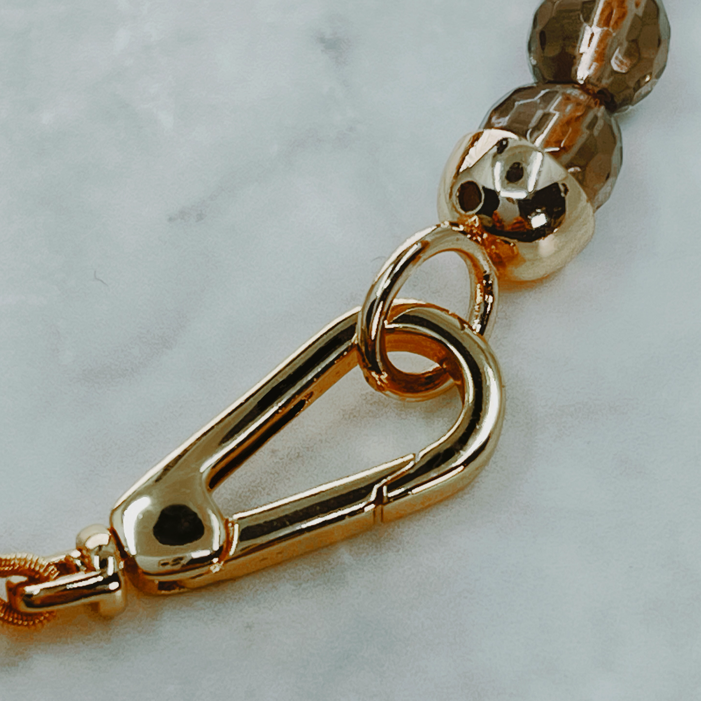 KRYSTAL smoky quartz gemstone bracelet