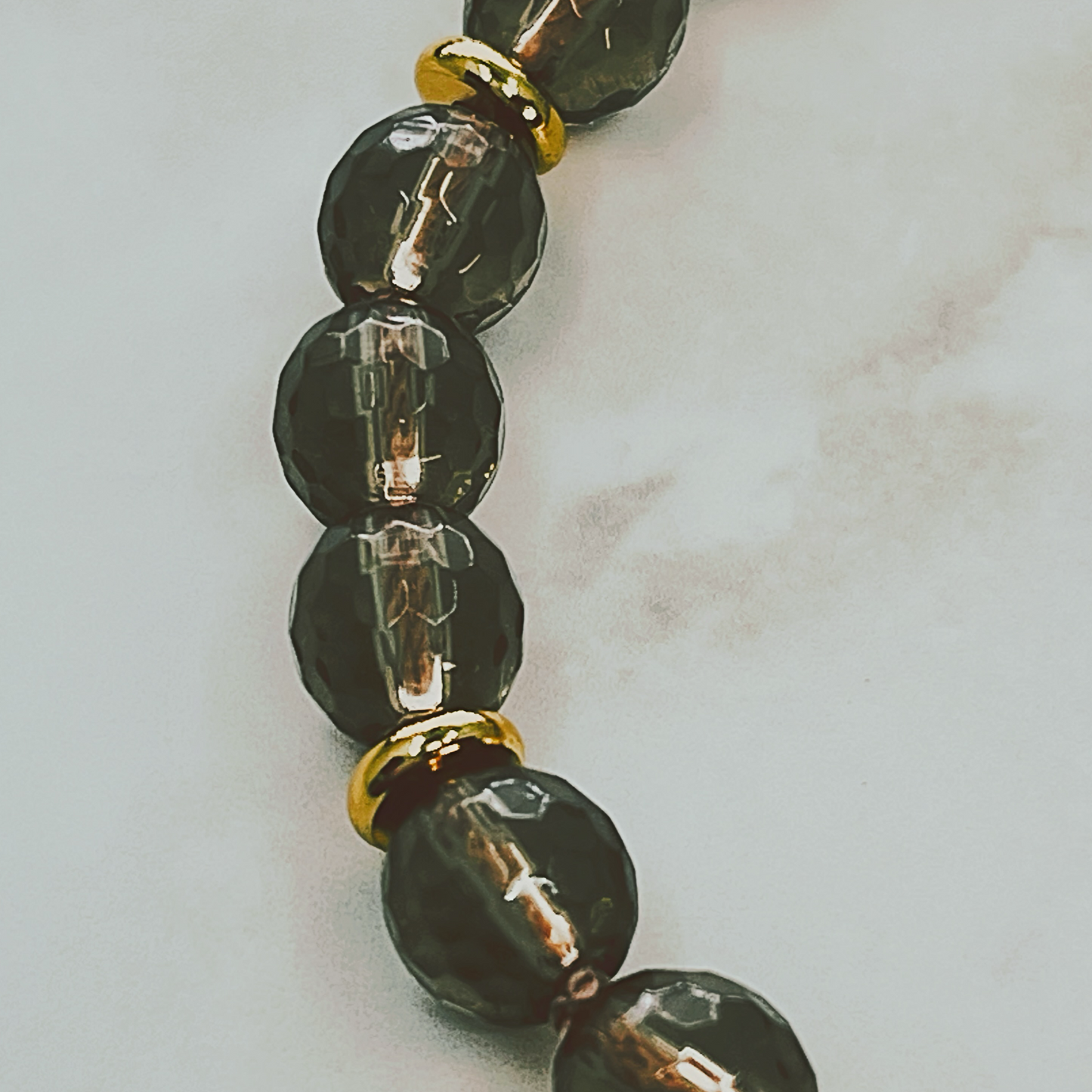 KRYSTAL smoky quartz gemstone bracelet