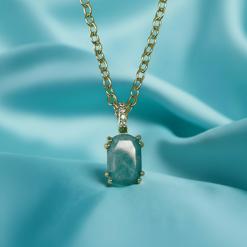LOTTE Aquamarine pendant necklace