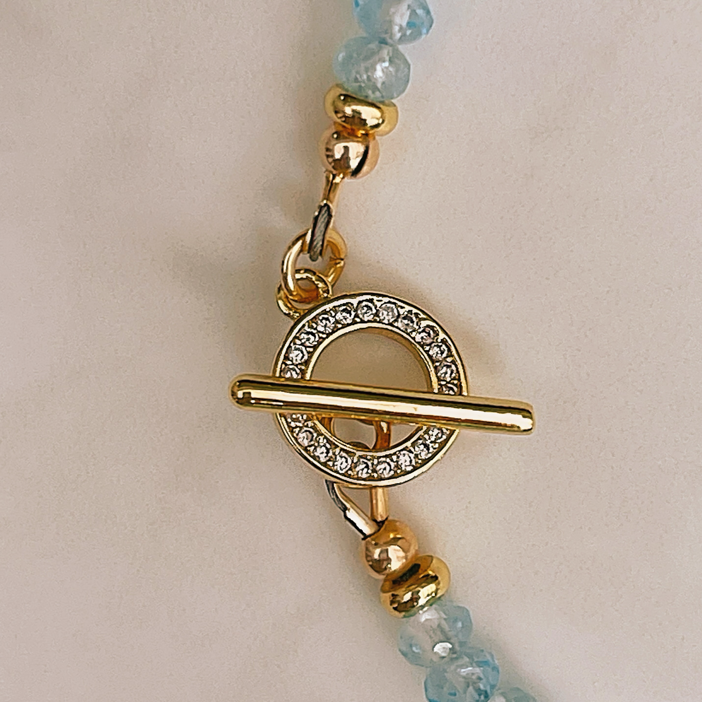 PIXIE Swiss blue topaz gemstone bracelet
