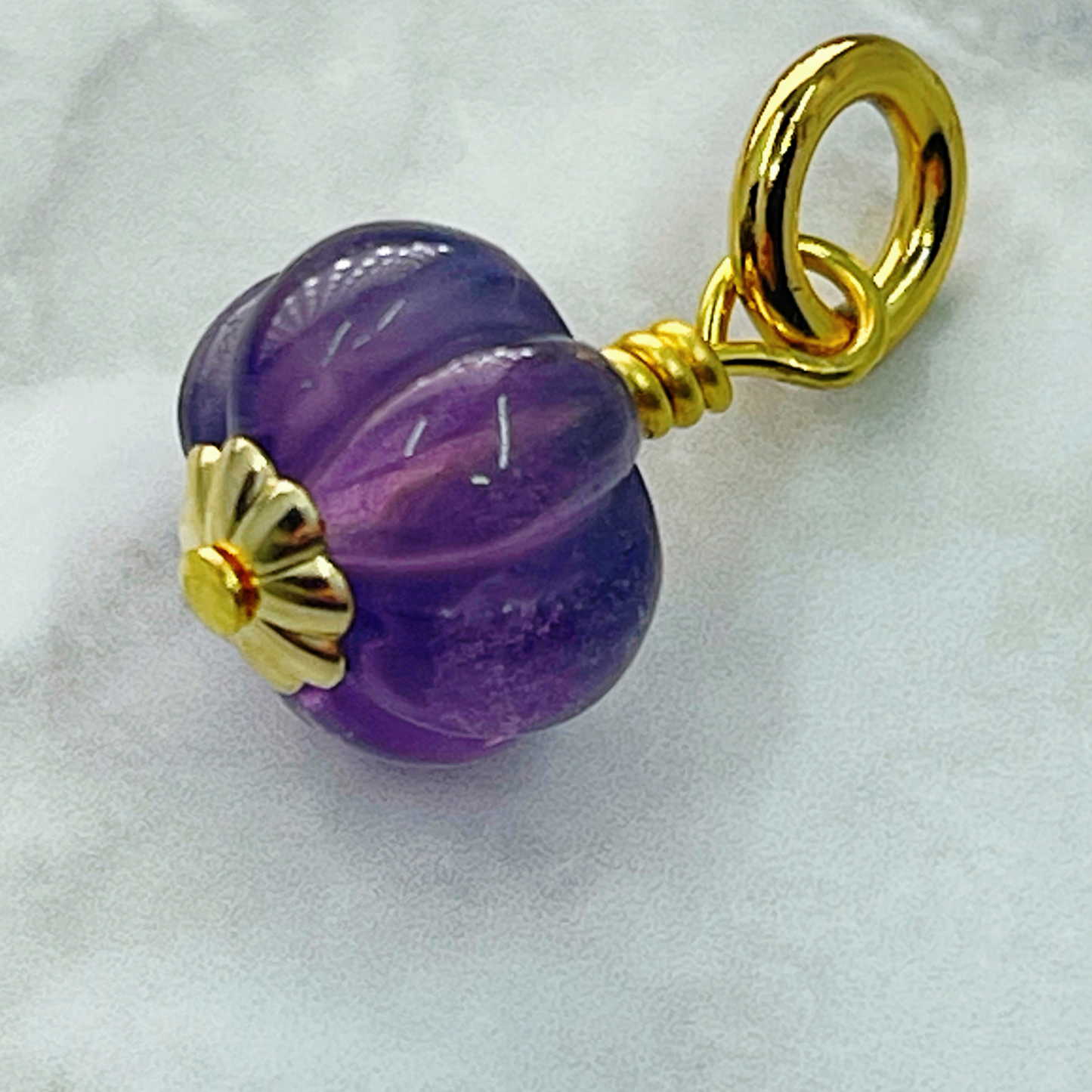 FLOURITE gemstone charm