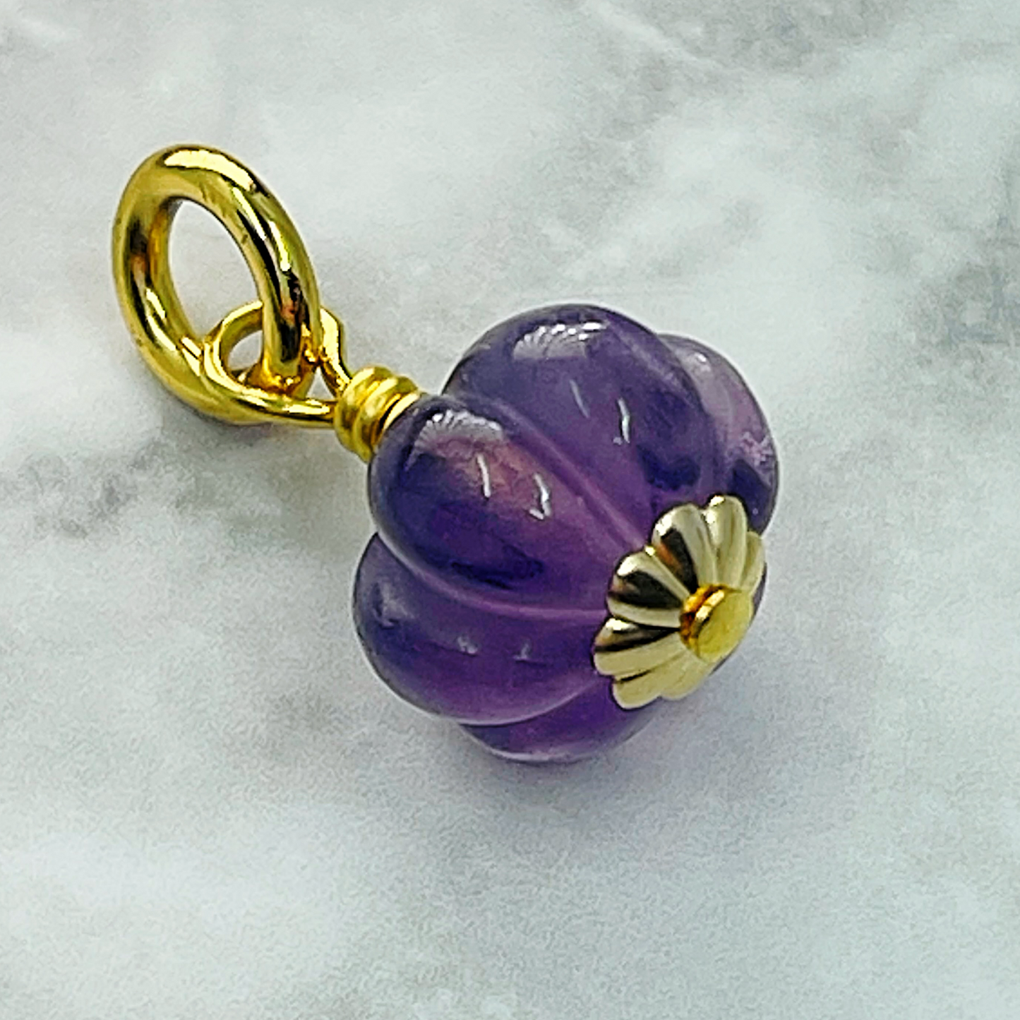 FLOURITE gemstone charm