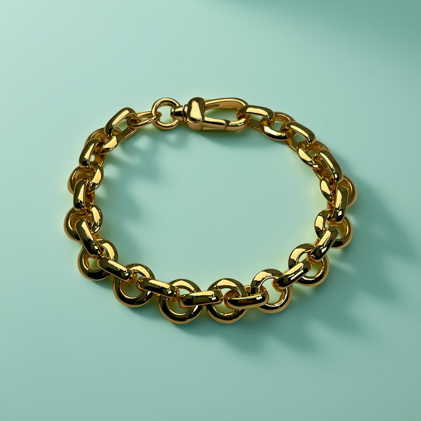 FASCINO rolo gold chain bracelet