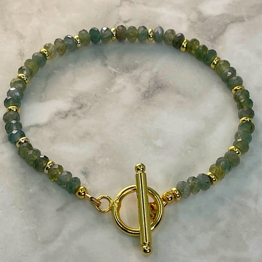 BROOKE green apatite gemstone bracelet