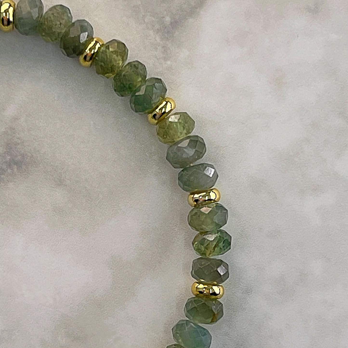 BROOKE green apatite gemstone bracelet