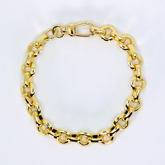 FASCINO gold rolo cable chain bracelet