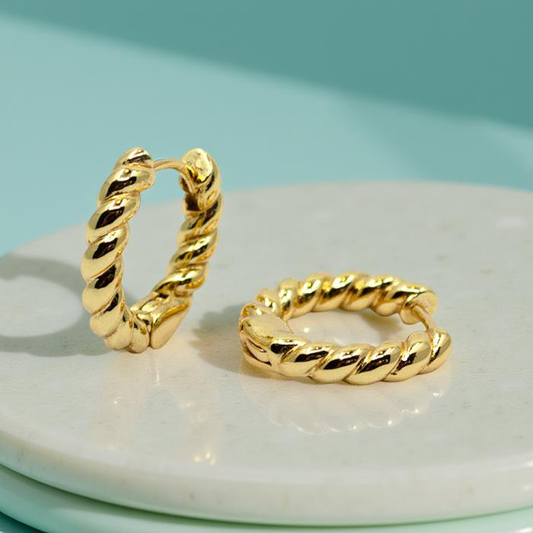 ISOBEL gold hoop earrings