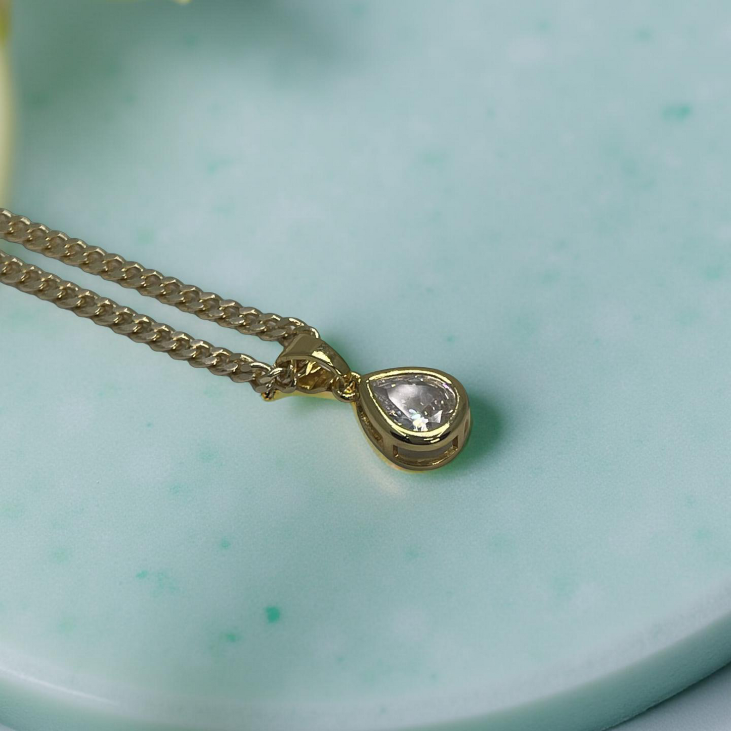 JOY teardrop cz pendant
