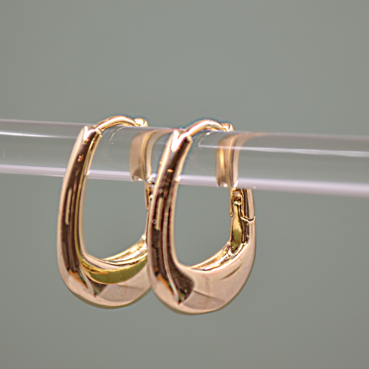 JULES gold angular hoops