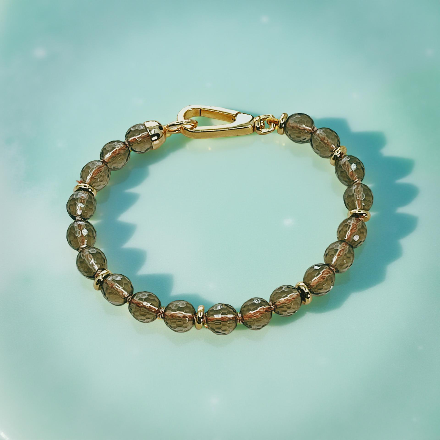 KRYSTAL smoky quartz gemstone bracelet