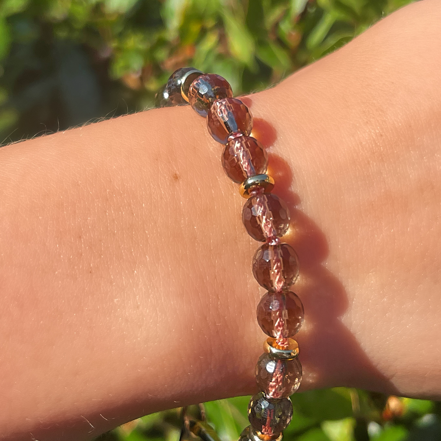 KRYSTAL smoky quartz gemstone bracelet