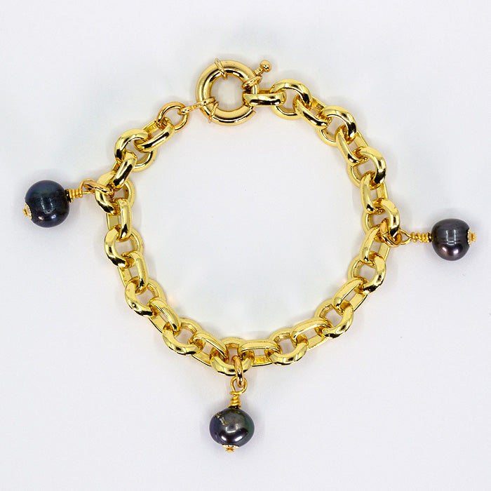 NERA gold chain and freshwater pearl bracelet uk