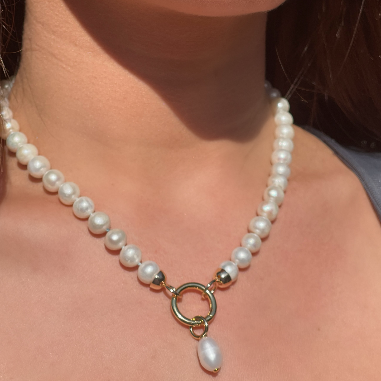 ROMY freshwater pearl hand-knotted necklace